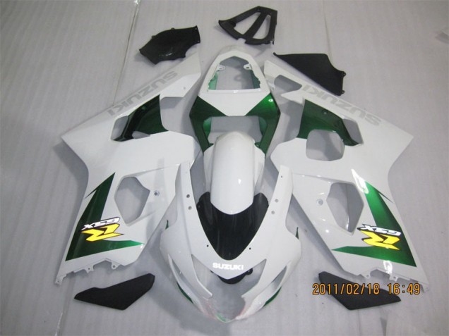 Carénage Moto GSXR 600 K4 2004-2005 - Blanc Vert Carénage Moto GSXR 600 K4 2004-2005 - Blanc Vert