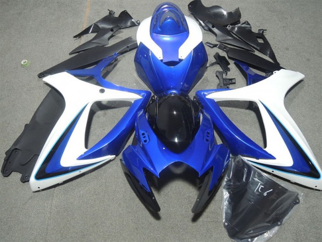 Carénage Moto GSXR 600 K6 2006-2007 - Bleu Blanc Noir Carénage Moto GSXR 600 K6 2006-2007 - Bleu Blanc Noir