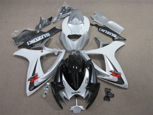 Carénage Moto GSXR 600 K6 2006-2007 - Noir Blanc Carénage Moto GSXR 600 K6 2006-2007 - Noir Blanc