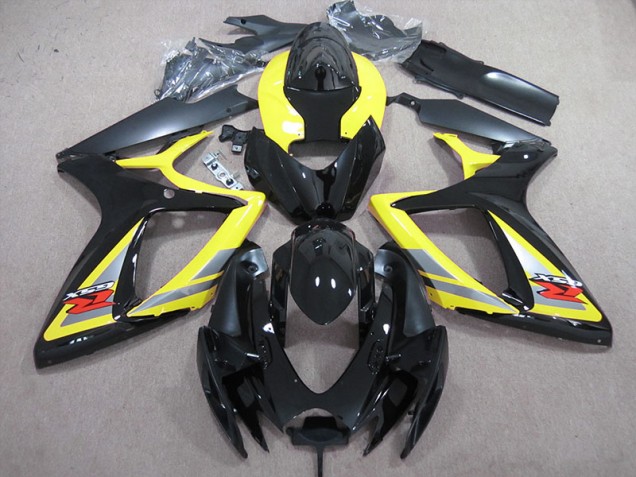 Carénage Moto GSXR 600 K6 2006-2007 - Noir Jaune Carénage Moto GSXR 600 K6 2006-2007 - Noir Jaune