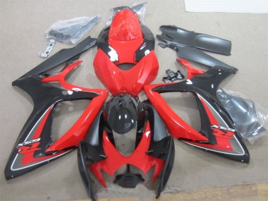 Carénage Moto GSXR 600 K6 2006-2007 - Noir Rouge