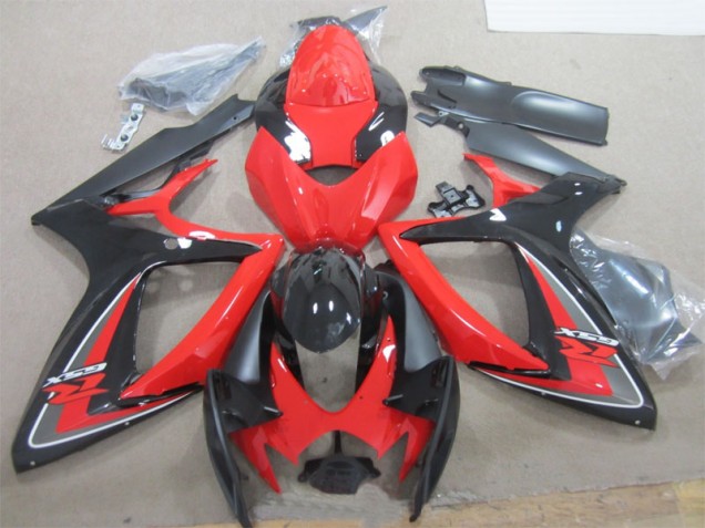 Carénage Moto GSXR 600 K6 2006-2007 - Noir Rouge Carénage Moto GSXR 600 K6 2006-2007 - Noir Rouge