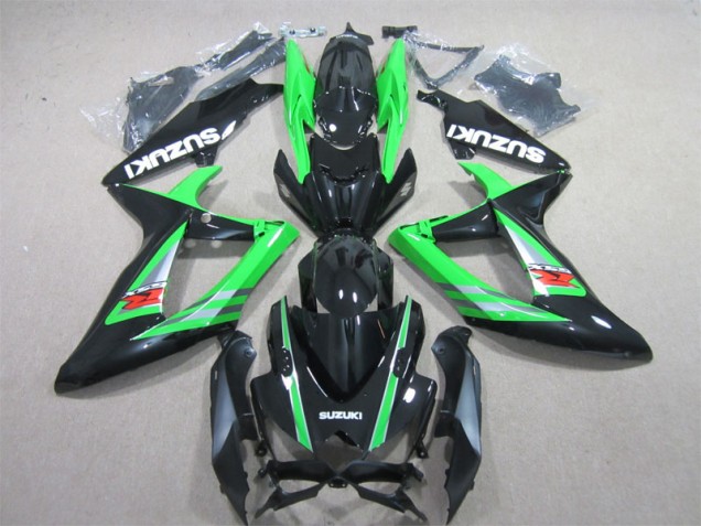 Carénage Moto GSXR 600 K6 2006-2007 - Noir Vert Carénage Moto GSXR 600 K6 2006-2007 - Noir Vert