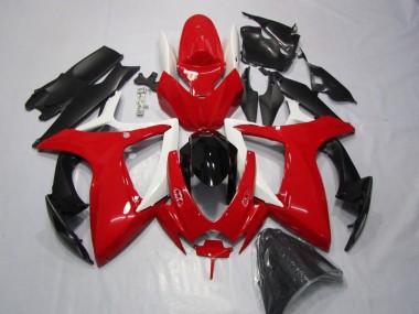 Carénage Moto GSXR 600 K6 2006-2007 - Rouge Noir