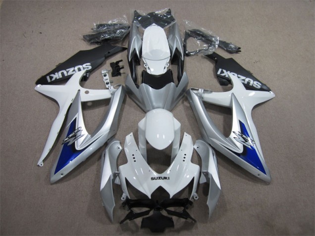 Carénage Moto GSXR 600 K8 2008-2010 - Argent Bleu Blanc Carénage Moto GSXR 600 K8 2008-2010 - Argent Bleu Blanc