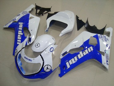 Carénage Moto GSXR 750 K1 K2 K3 2001-2003 - Bleu Blanc Jordan