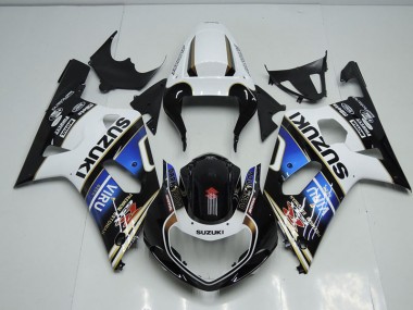 Carénage Moto GSXR 750 K1 K2 K3 2001-2003 - Noir Blanc Bleu Viru