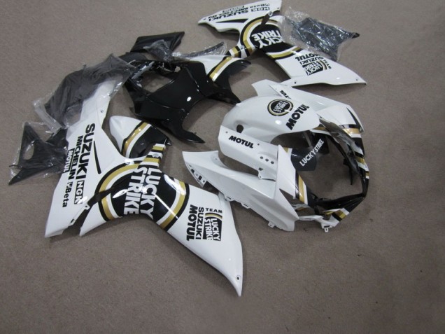 Carénage Moto GSXR 750 K11 2011-2024 - Blanc Lucky Strike Noir Motul Carénage Moto GSXR 750 K11 2011-2024 - Blanc Lucky Strike Noir Motul
