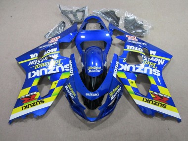 Carénage Moto GSXR 750 K4 2004-2005 - Bleu Telefunica Movistar Motul