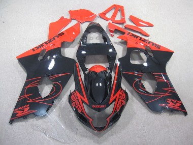 Carénage Moto GSXR 750 K4 2004-2005 - Rouge Noir
