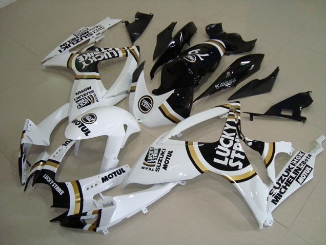 Carénage Moto GSXR 750 K6 2006-2007 - Blanc Lucky Strike Noir Motul Carénage Moto GSXR 750 K6 2006-2007 - Blanc Lucky Strike Noir Motul