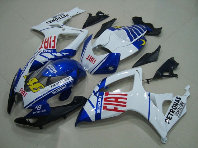 Carénage Moto GSXR 750 K6 2006-2007 - Bleu Blanc Fiat 46 Carénage Moto GSXR 750 K6 2006-2007 - Bleu Blanc Fiat 46
