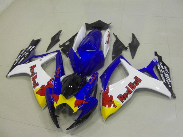 Carénage Moto GSXR 750 K6 2006-2007 - Bleu Blanc Red Bull Carénage Moto GSXR 750 K6 2006-2007 - Bleu Blanc Red Bull