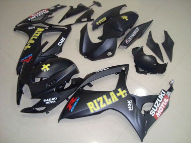Carénage Moto GSXR 750 K6 2006-2007 - Noir Jaune Rizla