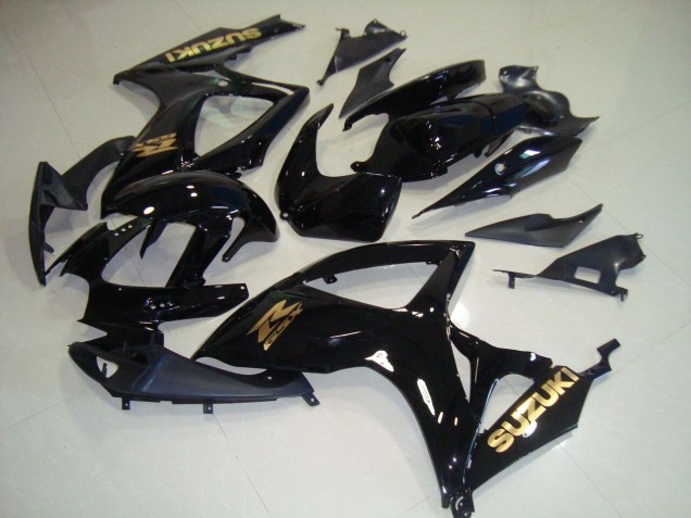 Carénage Moto GSXR 750 K6 2006-2007 - Noir Or Décalque Carénage Moto GSXR 750 K6 2006-2007 - Noir Or Décalque