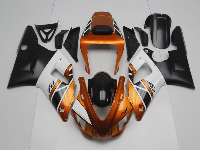 Carénage Moto R1 1998-1999 - Or Blanc Noir