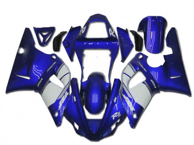 Carénage Moto R1 2000-2001 - Bleu Blanc Carénage Moto R1 2000-2001 - Bleu Blanc