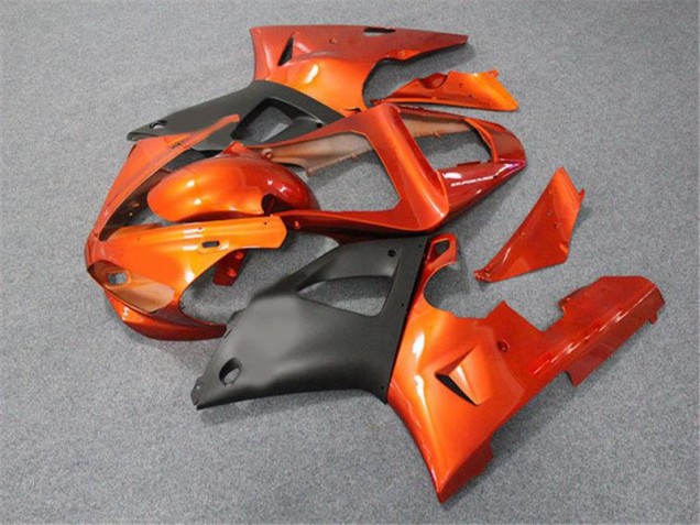 Carénage Moto R1 2000-2001 - Orange Noir Carénage Moto R1 2000-2001 - Orange Noir