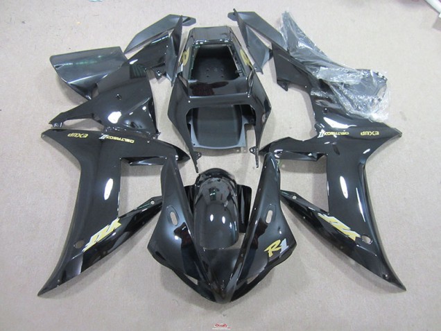 Carénage Moto R1 2002-2003 - Noir Or Décalque Carénage Moto R1 2002-2003 - Noir Or Décalque