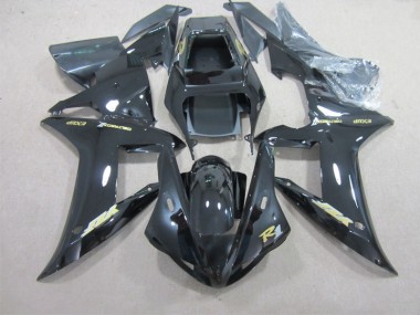 Carénage Moto R1 2002-2003 - Noir avec Or Décalque