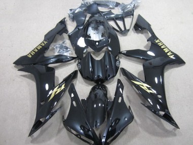 Carénage Moto R1 2004-2006 - Noir Blanc Or Décalque