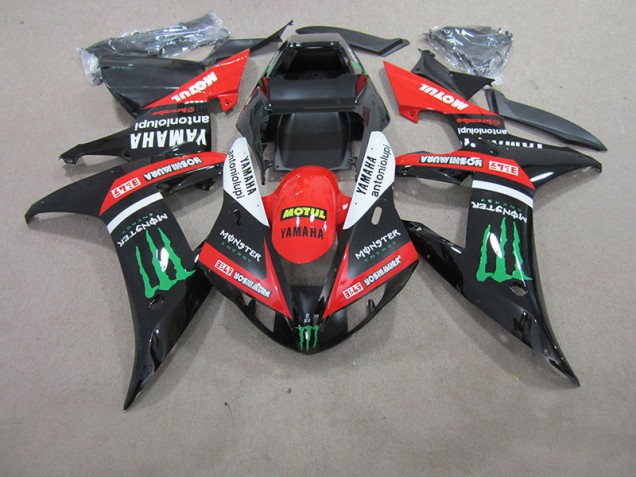 Carénage Moto R1 2004-2006 - Rouge Blanc Noir Motul Carénage Moto R1 2004-2006 - Rouge Blanc Noir Motul