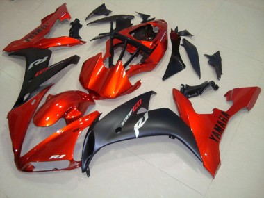 Carénage Moto R1 2004-2006 - Rouge Noir Mat