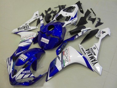 Carénage Moto R1 2007-2008 - Blanc Bleu Tri Colour
