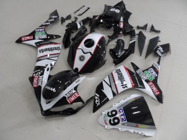 Carénage Moto R1 2007-2008 - Noir Blanc Décalque Packs