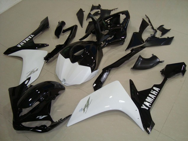Carénage Moto R1 2007-2008 - Noir Blanc Or