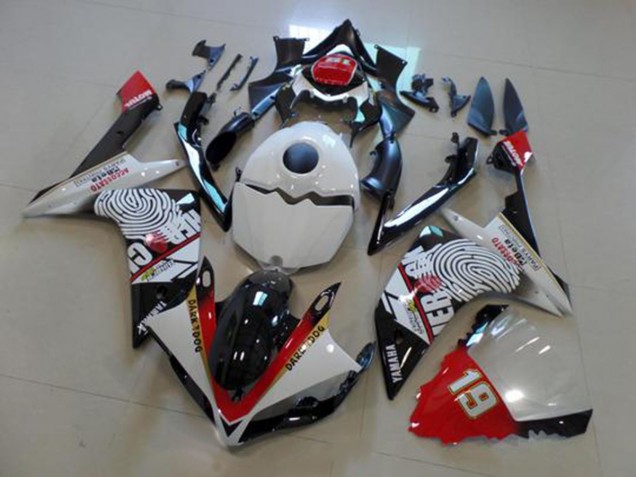 Carénage Moto R1 2007-2008 - Noir Blanc Rouge Carénage Moto R1 2007-2008 - Noir Blanc Rouge