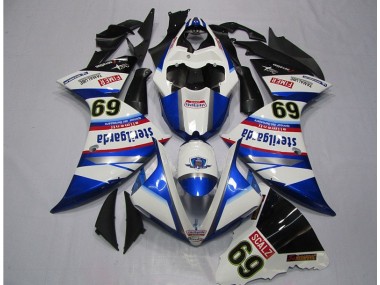 Carénage Moto R1 2009-2011 - Blanc Bleu Sterilgarda SCALZ 69