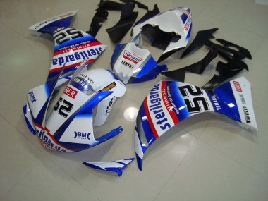 Carénage Moto R1 2009-2011 - Blanc Noir Sterilgarda
