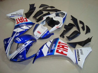 Carénage Moto R1 2009-2011 - Bleu Blanc Fiat