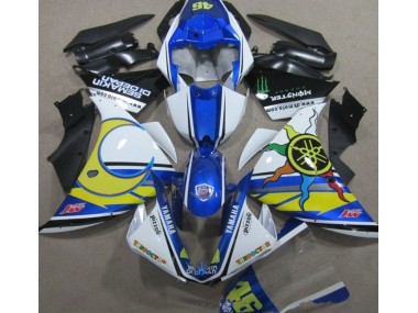 Carénage Moto R1 2009-2011 - Bleu Blanc Jaune 46