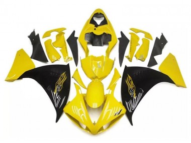 Carénage Moto R1 2009-2011 - Jaune Noir
