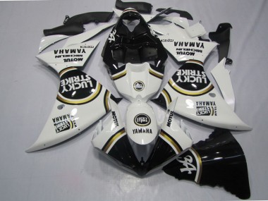 Carénage Moto R1 2009-2011 - Noir Blanc Lucky Strike