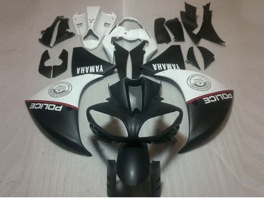 Carénage Moto R1 2009-2011 - Noir Mat Blanc