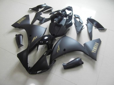 Carénage Moto R1 2009-2011 - Noir Mat Or Décalque