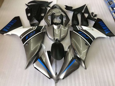 Carénage Moto R1 2012-2014 - Argent Bleu