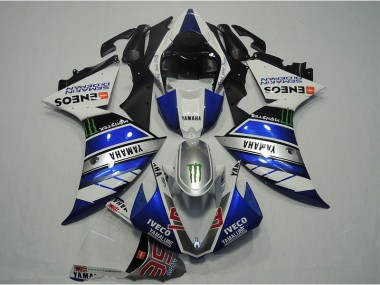 Carénage Moto R1 2012-2014 - Bleu Blanc IVECO