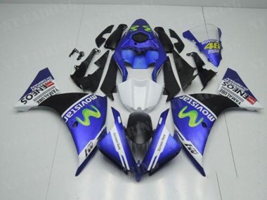 Carénage Moto R1 2012-2014 - Bleu Blanc Noir