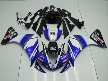 Carénage Moto R1 2012-2014 - Bleu Noir Sterilgarda
