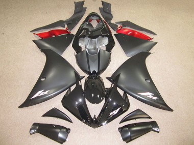 Carénage Moto R1 2012-2014 - Noir Blanc Décalque