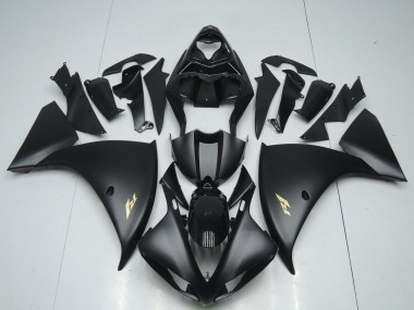 Carénage Moto R1 2012-2014 - Noir Mat Décalque