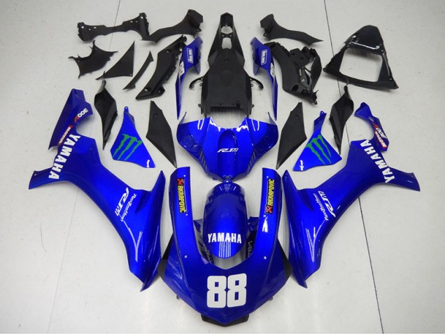 Carénage Moto R1 2015-2019 - Bleu Monster 88 Carénage Moto R1 2015-2019 - Bleu Monster 88