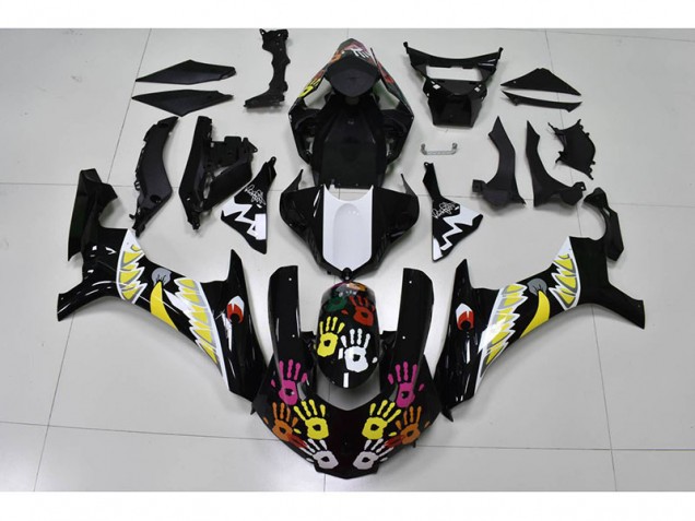 Carénage Moto R1 2015-2019 - Noir Blanc