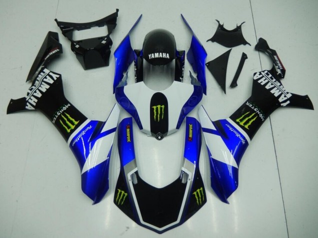 Carénage Moto R1 2015-2019 - Noir Bleu Monster Carénage Moto R1 2015-2019 - Noir Bleu Monster