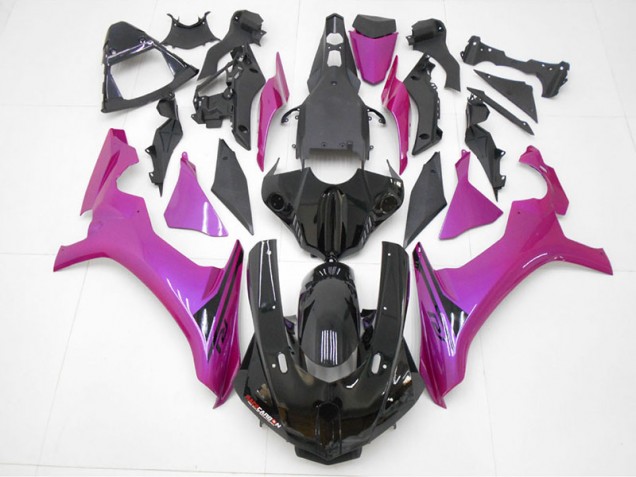 Carénage Moto R1 2015-2019 - Noir Violet Rouge Carénage Moto R1 2015-2019 - Noir Violet Rouge