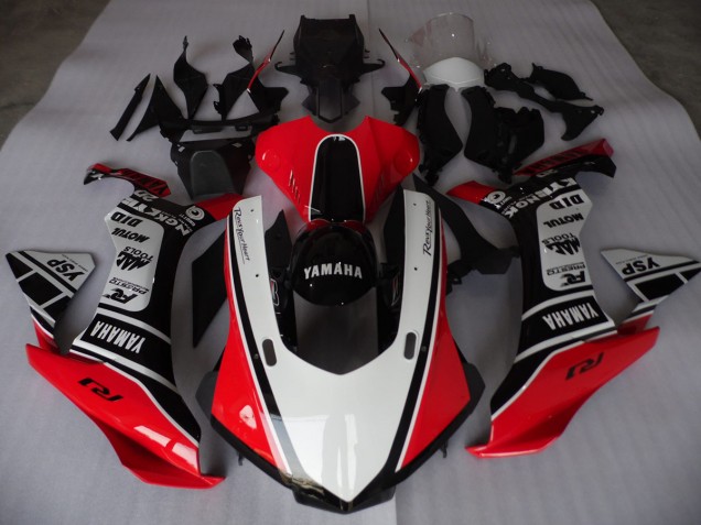 Carénage Moto R1 2015-2019 - Rouge Blanc Noir Carénage Moto R1 2015-2019 - Rouge Blanc Noir